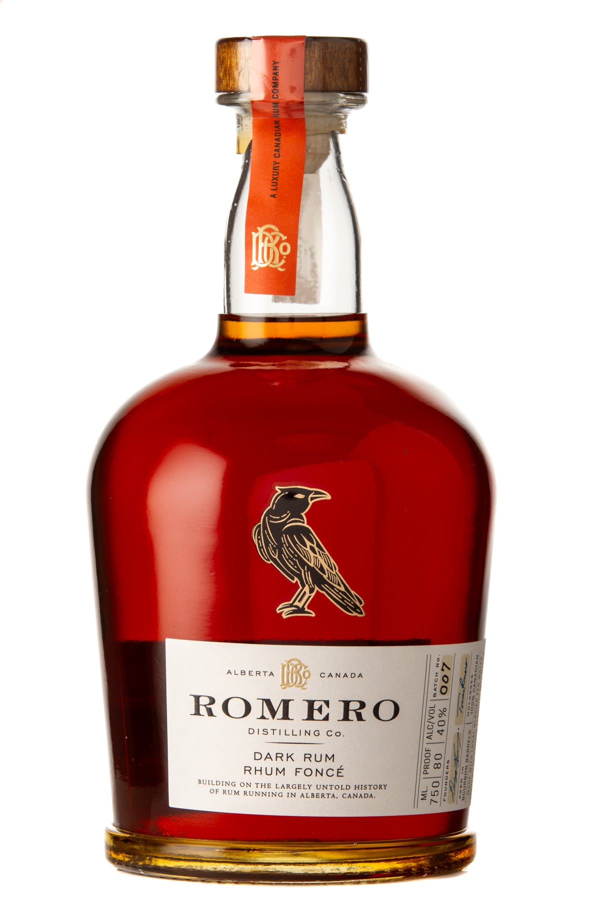 Dark Rum - Bourbon Barrel Aged – Romero Distilling Co.